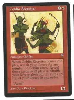 MTG - Goblin Recruiter - Visions - 87 - English - NM - Image 1