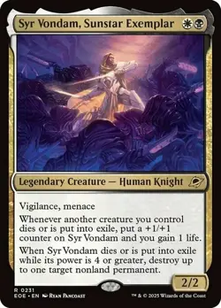 Syr Vondam Sunstar Examplar - MtG Edge of Eternities - NM - Image 1
