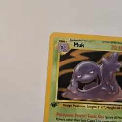 Muk 13/62 Fossil Holo 1st Edition LP Pokemon - Image 4