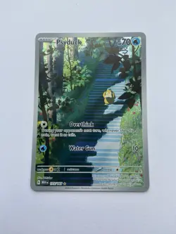 PokÃ©mon TCG Psyduck Scarlet & Violet Holo Illustration Card 175/165 - Image 1