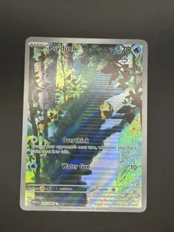 PokÃ©mon TCG Psyduck Scarlet & Violet Holo Illustration Card 175/165 - Image 3