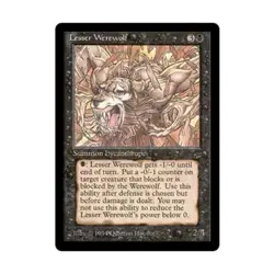 WOTC MtG Legends Lesser Werewolf (U) VG - Image 1