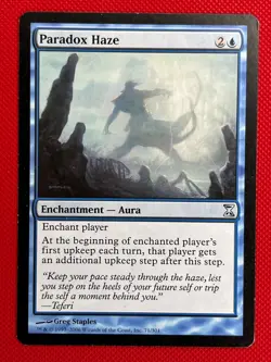 MTG 1X Paradox Haze X1 Time Spiral Magic - MP - Image 1