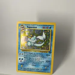 Vaporeon 12/64 Jungle Set Holo Rare Pokemon TCG Card 1999 HP - Image 1