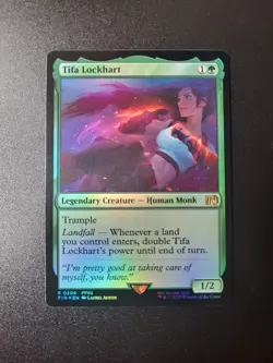 Magic the Gathering foil Tifa Lockhart regular frame. MTG. LP or better. - Image 7