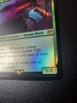 Magic the Gathering foil Tifa Lockhart regular frame. MTG. LP or better. - Image 8