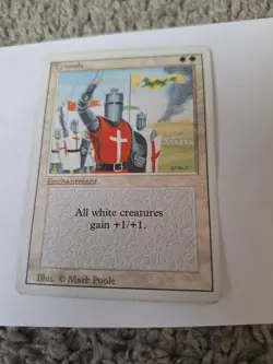 MTG Crusad ** E â­ Revised Edition Rare Magic The Gathering Lp - Mp Moderate Play - Image 1