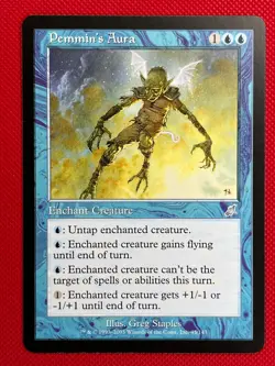 MTG 1X Pemmin's Aura X1 Scourge Magic - NM - Image 1