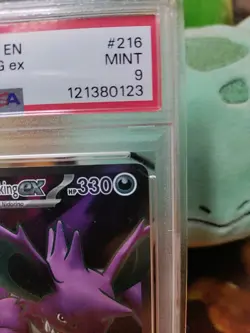 2025 POKEMON DRI EN-DESTINED RIVALS ULTRA RARE TEAM ROCKET'S NIDOKING EX PSA 9 - Image 3