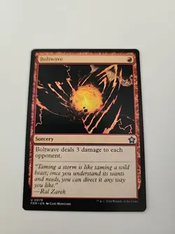 Misprint Boltwave MTG Foundations Regular Card (0079) - Image 1