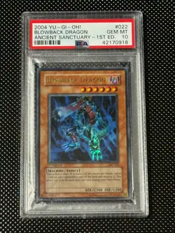 YUGIOH PSA 10 2004 Blowback Dragon AST-022 Ultra Rare 1st Edition *0918 - Image 1