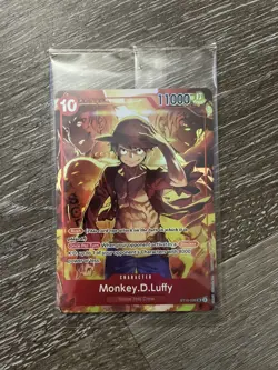 Monkey.D.Luffy  ST10-006 SR Sealed Sealed Promo One Piece CARD Treasure Booster - Image 10