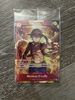 Monkey.D.Luffy  ST10-006 SR Sealed Sealed Promo One Piece CARD Treasure Booster - Image 2