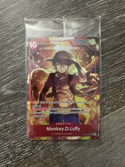 Monkey.D.Luffy  ST10-006 SR Sealed Sealed Promo One Piece CARD Treasure Booster - Image 8
