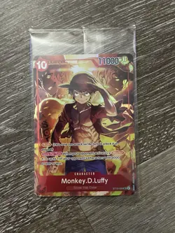 Monkey.D.Luffy  ST10-006 SR Sealed Sealed Promo One Piece CARD Treasure Booster - Image 9