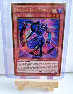 YUGIOH Magicial King Moonstar Movie Gold Secret Rare 1st Edition PGL3-ENG04 - Image 2