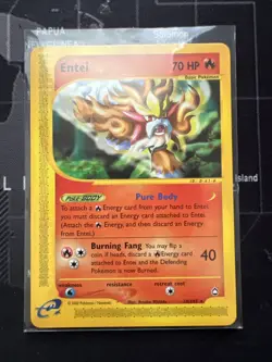Entei 10/147 Aquapolis Non-Holo Rare E-Reader  - Pokemon TCG Cards - Image 4