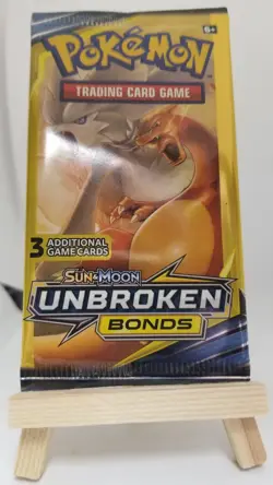 Pokemon 2019 Unbroken Bonds 3 Card Booster Pack Unweighed New Factory Sealed - Image 1