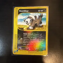 Pokemon Houndour Common Reverse Holo Rare Aquapolis E Series Card 87/147 - Image 7
