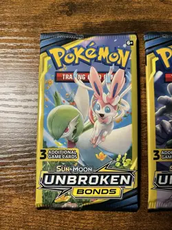 Pokemon 2019 Unbroken Bonds 3 Card Booster Pack Sealed 3 Packs - Image 10