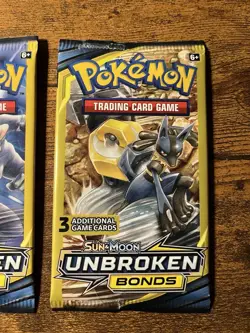 Pokemon 2019 Unbroken Bonds 3 Card Booster Pack Sealed 3 Packs - Image 4