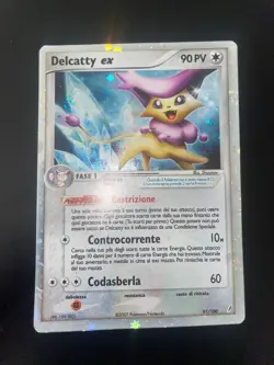 Pokemon Card Delcatty ex Ex Crystal Guardians Holo 91/100 Ita GOOD++ - Image 4