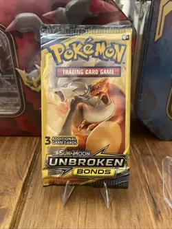 🔥Pokemon Sun & Moon Unbroken Bonds 3 Card Mini Booster Pack -4 Packs- Art Set🔥 - Image 9