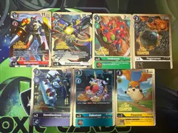 Digimon - Store Champion Cards - 7 Card Bundle NM - Image 2