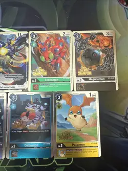 Digimon - Store Champion Cards - 7 Card Bundle NM - Image 4