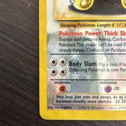 Vintage 90’s Vending Pokemon Sticker Card English Butterfly Holo Snorlax Rare - Image 9