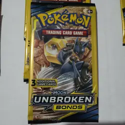 Pokemon 2019 Unbroken Bonds 3 Card Booster Pack Unweighted New Factory Sealed - Image 7