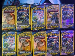 Pokemon Sun & Moon Unbroken Bonds 3 Card Mini Booster Pack - 5 Packs - Image 1