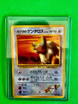 ⚡️ Pokemon Card Tauros 128 Rare Japanese Old Back NINTENDO Free Shipping - Image 1