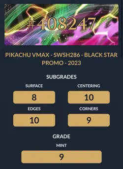 Pikachu VMAX SWSH286 SWSH: Sword & Shield Promo Cards Holo Ace 9 - Image 3