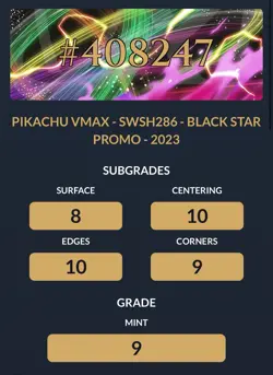 Pikachu VMAX SWSH286 SWSH: Sword & Shield Promo Cards Holo Ace 9 - Image 6