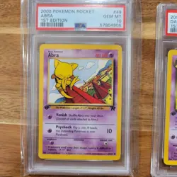 PSA 10 LOT 2000 Pokemon Dark Alakazam HOLO 1st Edition #1/82. 3 Evolution Cards - Image 5