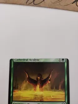 MTG Miscut/Sheetcut Cathedral Acolyte Universes Beyond: Fallout Regular (0075) - Image 2