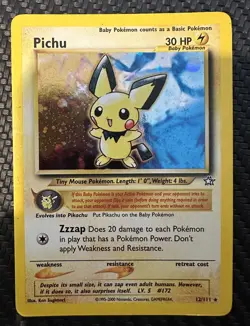 Pichu [Holo Rare] 12/111 - Neo Genesis - PokÃ©mon Card  - Image 1