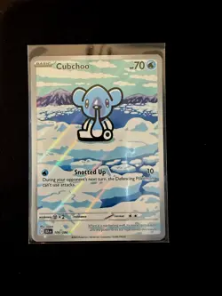 Pokemon TCG - Cubchoo - 109/086 - Illustration Rare - SV: Black Bolt - Image 1