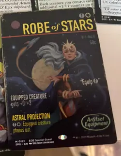 Mtg Edge of eternities Borderless special guest robe of stars poster  - Image 1