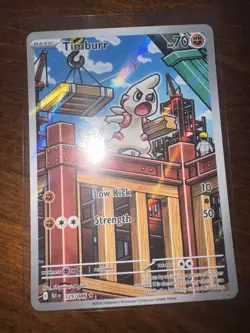 Pokemon TCG - Timburr - 125/086 - Illustration Rare - SV: Black Bolt - Image 3