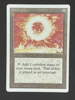 Magic The Gathering SOL RING Revised MTG Vintage LP - Image 1