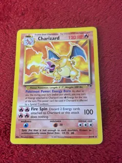 RARE 2002 POKEMON LEGENDARY COLLECTION #3 CHARIZARD (NON-HOLO) Played - Image 1
