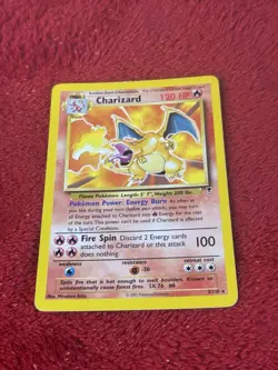RARE 2002 POKEMON LEGENDARY COLLECTION #3 CHARIZARD (NON-HOLO) Played - Image 18