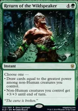Return of the Wildspeaker - Foil - Promo Pack - Promo Pack: Throne of Eldraine # - Image 1