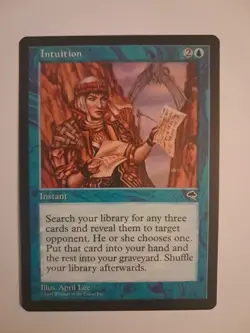 Intuition LP MTG Magic the Gathering Tempest - Image 1