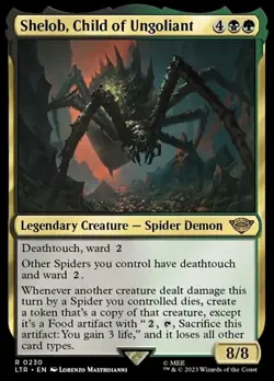 NM-Mint, English MTG Regular Shelob, Child of Ungoliant The Lord of the Rings: T - Image 1