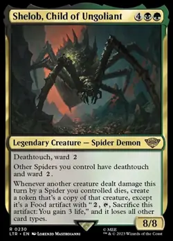 NM-Mint, English MTG Regular Shelob, Child of Ungoliant The Lord of the Rings: T - Image 2