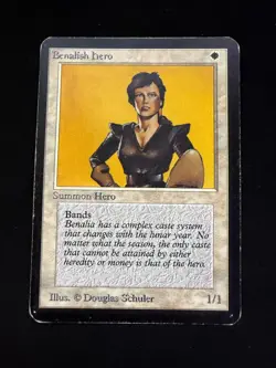 Magic The Gathering: Alpha Benalish Hero MTG Alpha - Image 1