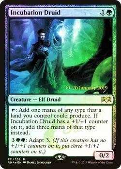 FOIL Incubation Druid ~ Prerelease Ravnica Allegiance [ EX ] [ Magic MTG ] - Image 1
